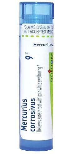 Boiron Mercurius Corrosivus 9C for Sore Throat with Pain While Swallowing - 80 Pellets - görsel 2