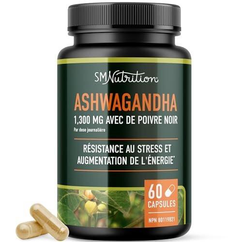 Ashwagandha Supplement 1300mg for Stress Resistance & Energy Boost | High Absorption Adaptogen from Root Powder with Black Pepper | Stress-Related Fatigue Support | Non-GMO | 120ct, 2-Month Supply - görsel 1
