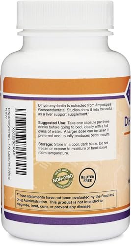 Dihydromyricetin (DHM) (Hovenia Dulcis Extract) Supplement for Liver Support (Naturally Obtained from The Oriental Raisin Tree) 90 Capsules 300mg Analysis