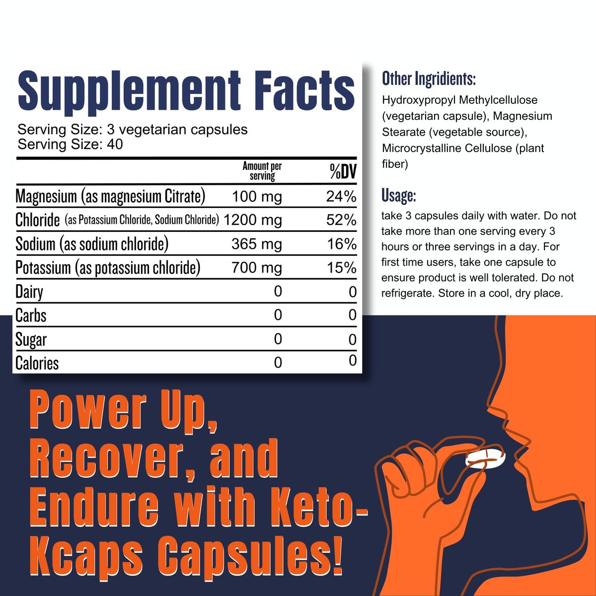 Hi-Lyte K700 Electrolytes Quick Caps – High – Free From: Sugar, Carbs, Gluten, Soy, Dairy, Artificial Colors, – Image 10