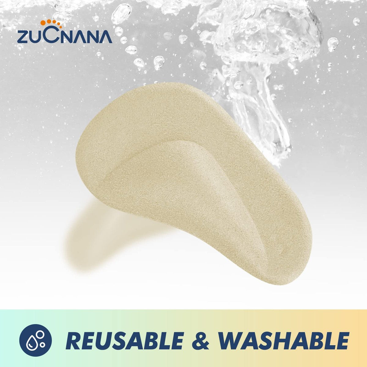ZUCNANA Arch Support Inserts for Women Flat Feet (12 Pieces) - Soft Gel Arch Support Insoles for Plantar Fasciitis, Reusable Arch Pads for Foot Pain Relief, One Size Fits Any - görsel 11