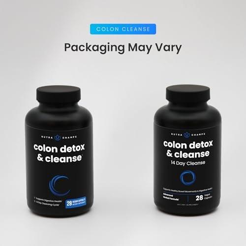 NutraChamps Colon Cleanse & Detox for Weight Loss [14 Day Quick Cleanser] Safe & Effective Formula with Probiotic & Digestive Enzymes for Constipation Relief - görsel 8