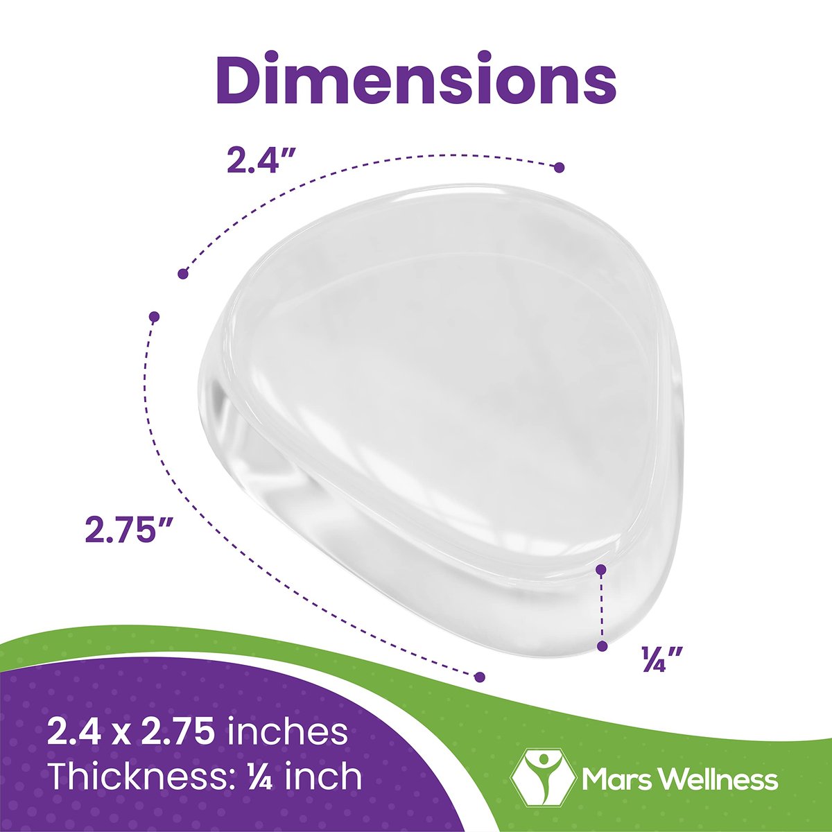 Premium Gel Ball of Foot Cushions - Reusable Clear Gel Metatarsal Pads - Foot Pain Relief - 1/8 Inch - 4 Pair - görsel 5