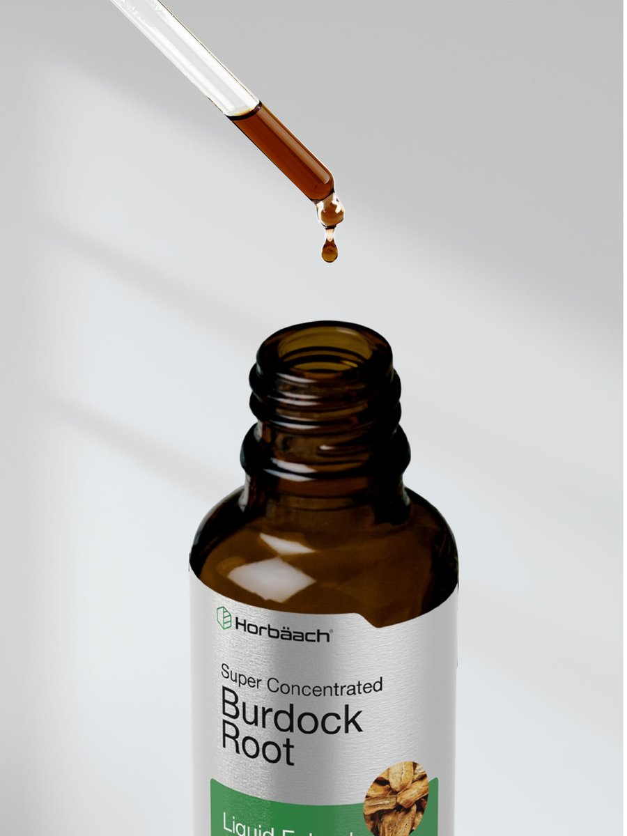 Horbäach Burdock Root Tincture | 2 fl oz | Super Concentrated Herb Extract | Vegetarian, Non-GMO, Gluten Free, Alcohol Free - görsel 16