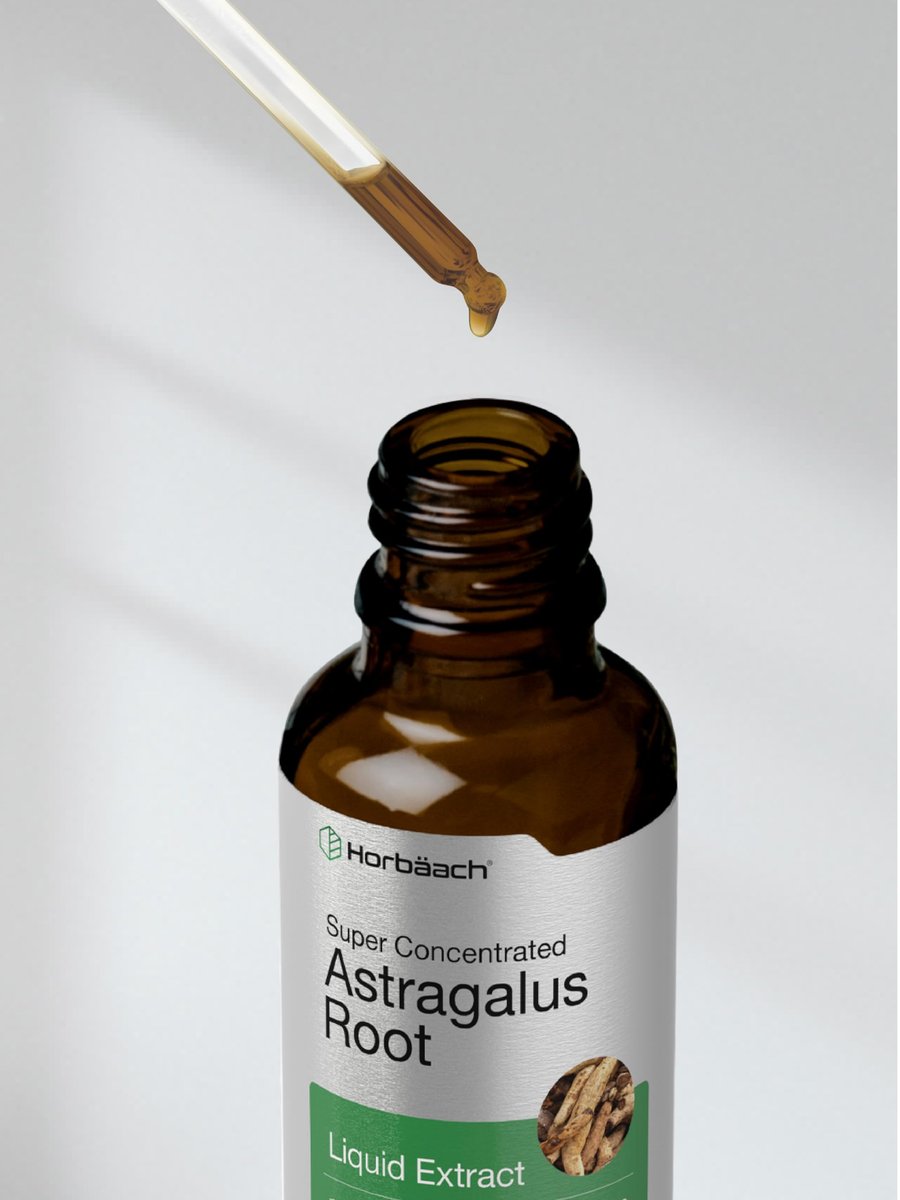 Horbäach Astragalus Root Extract Liquid | 2 fl oz | Alcohol Free Tincture | Super Concentrated | Vegetarian, Non-GMO, Gluten Free Supplement - görsel 9