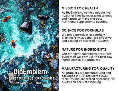 BioEmblem Turmeric Curcumin Supplement with BioPerine | Joint Support & Heart Health | with Organic Turmeric Powder & 95% Curcuminoids Extract | California Made, Non-GMO, 30-Day Supply