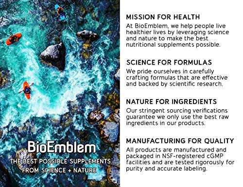 BioEmblem Turmeric Curcumin Supplement with BioPerine | Joint Support & Heart Health | with Organic Turmeric Powder & 95% Curcuminoids Extract | California Made, Non-GMO, 30-Day Supply - görsel 10