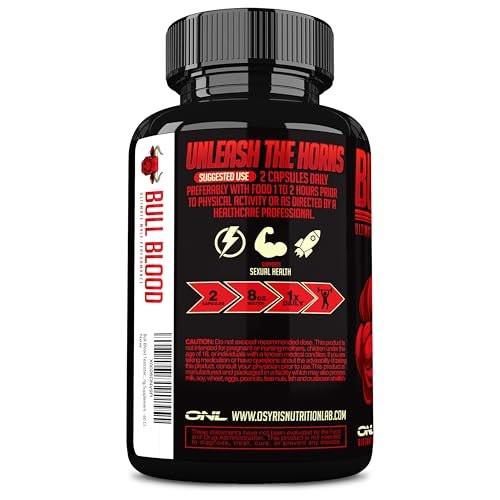 ONL Bull Blood Testosterone Booster for Men - Male Enhancing Testosterone Supplement - Strength, Stamina & Endurance with Maca Root, Horny Goat Weed, Tribulus Terrestris & Tongkat Ali - 60 Ct - görsel 7