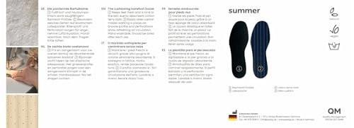 Pedag Summer Pure Terry Cotton Insoles - Handmade in Germany, Absorbs Sweat & Controls Odor, Ideal for Wear Without Socks, Washable, US Women 8/ Men 5/ EU 38, Black, 3 Pair - görsel 12