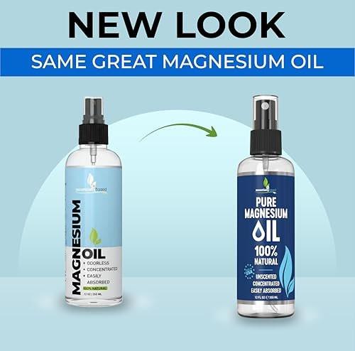 Pure Magnesium Oil Spray 12oz - Topical Magnesium for Sleep, Feet & Muscle Pain - Extra Strength USP Grade - Natural & Organic - Less Sting - Made in USA - görsel 18