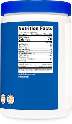 Nutricost Brewers Yeast Powder 1LB (16oz) - Non-GMO, Vegetarian Friendly