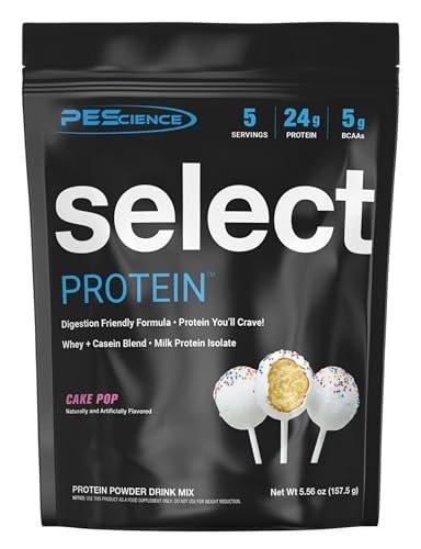 PEScience Select Protein Powder, Whey and Casein Blend, Lean Protein Powder for Women and Men, Low Calorie, Low Carb, Keto Friendly, Gluten Free, Cake Pop - 5 Servings - görsel 4