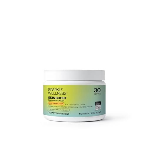 Sparkle Wellness VERISOL Bioactive Hydrolyzed Collagen Peptides | Collagen Powder Supplement with Vitamin C for Skin, Hair & Nail Health | Skin Boost (Acai Lemonade) [30-Serves] - görsel 2