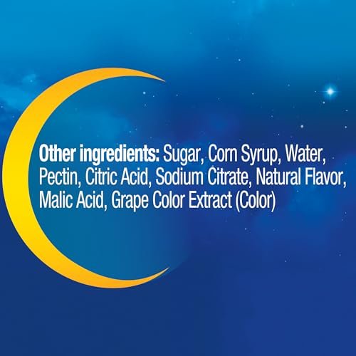 MidNite Deep Sleep Extra Strength, 10 mg Melatonin Sleep Aid, Non-habit Forming, Herbal Dietary Supplement for Adults, Drug-Free, Gluten-Free, and Lactose-Free, Vegetarian-Friendly, 36 Gummies - görsel 1