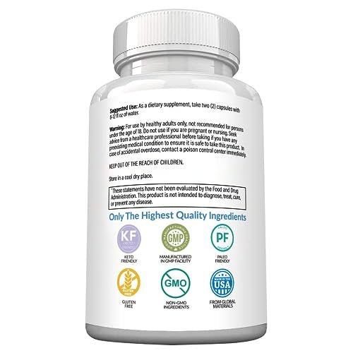 MaxX Labs D Mannose Capsules - Fast Acting 1400 MG Extra Strength DMannose Capsule for Bladder Health with Potent Cranberry Extract & Hibiscus Flower Supports UTI Relief Supplement - 120 Ct - görsel 16