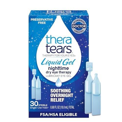 TheraTears Liquid Gel Nighttime Lubricating Eye Drops for Dry Eyes, Single-Use Vials, 30 Count - görsel 3