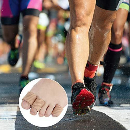 26 Pieces Toe Cushion Tube 0.98 Inches Toe Tubes Sleeves 3 Different Size Soft Gel Corn Pad Protectors for Cushions Corns, Blisters, Calluses, Toes and Fingers