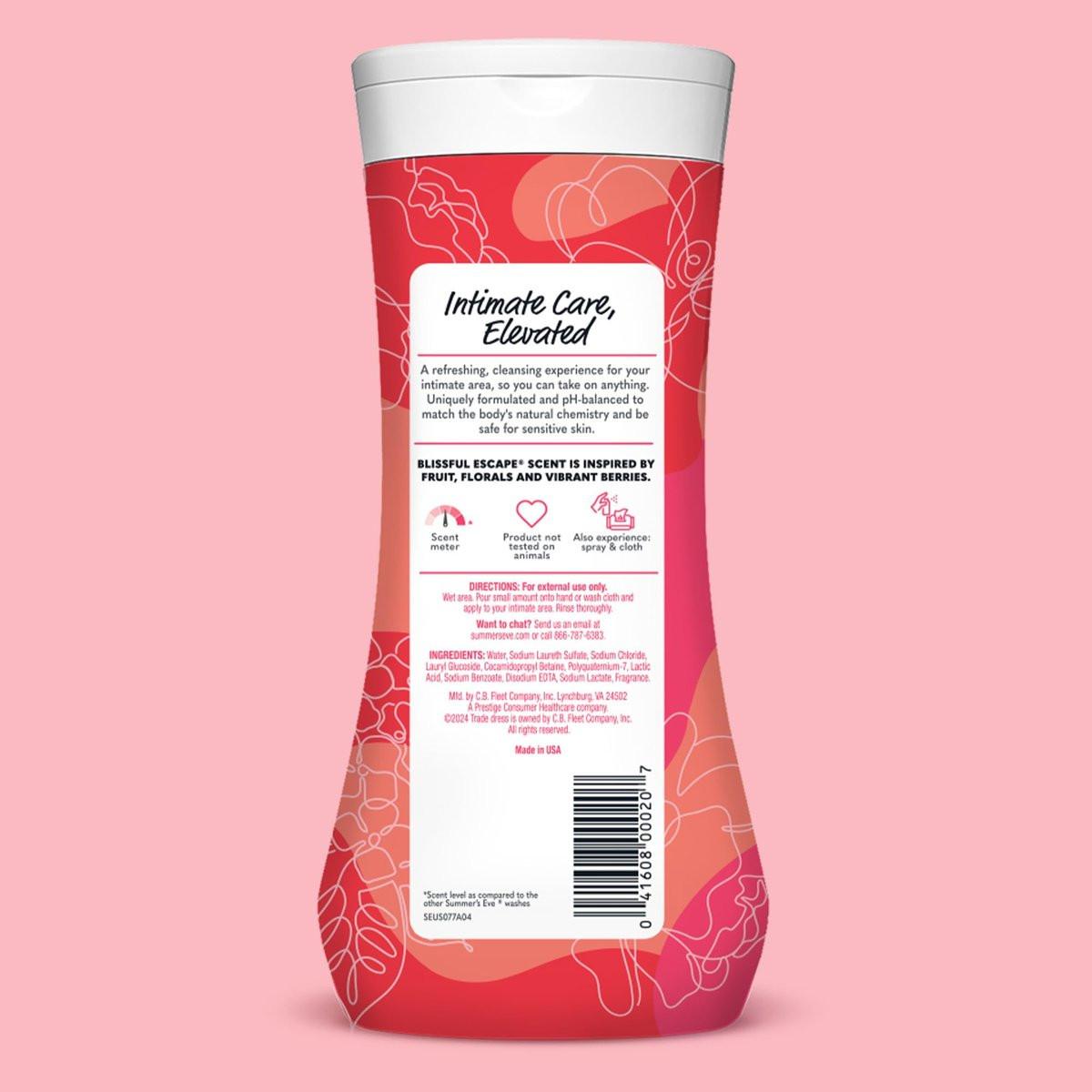 Summer's Eve Blissful Escape Daily Refreshing All Over Feminine Body Wash, Removes Odor, Feminine Wash pH Balanced, 15 Fl Oz (Pack of 3) - görsel 11