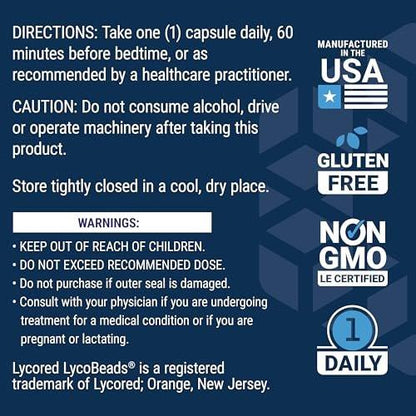 Life Extension Men's Bladder Support - Nighttime Urination, Prostate Health, Sleep Patterns - Melatonin, Beta-Sitosterol, Lycopene - Gluten Free, Non-GMO, Vegetarian - 30 Capsules