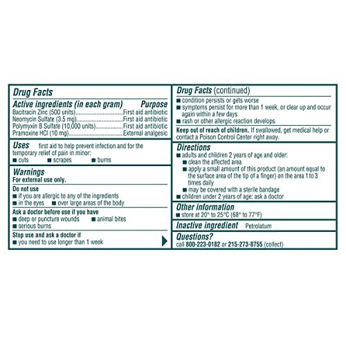 Neosporin Pain Relief Ointment First Aid Antibiotic Treatment 3 Pack Value Pack - görsel 3