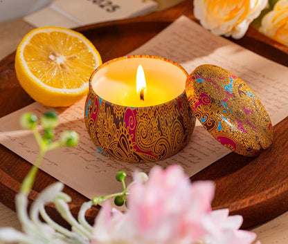 Candle Gift Set for Women, 4 Pack Long – Perfect Gift Set: Packaged in an elegant box, this 4-pack set is ideal – Image 4