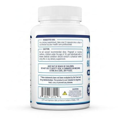 Purely Optimal Probiotics for Digestive Health, 60 Billion CFU – Delayed-Release with Digestive Enzymes & Organic Prebiotics – Bloating, Immune & Energy Support, 30 Caps