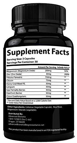 Testosterone Booster Male Enhancement. #1 Recommended by Men Over the Age of 40* Increase Desire, Energy, Lean Muscle. Melt Away Fat with Zinc, Tribulus, Tongkat Ali, Horny Goat Weed & More - görsel 3