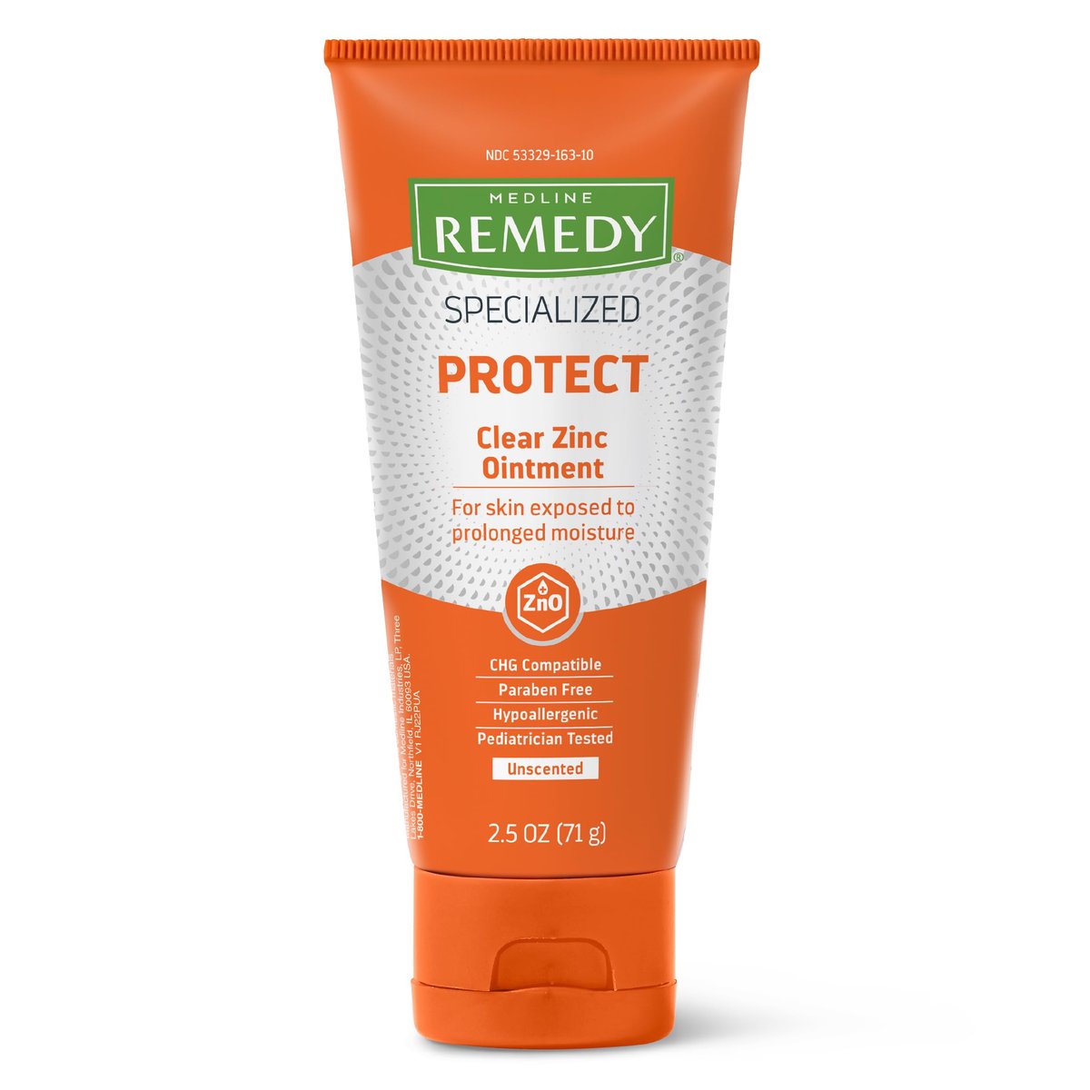 Medline Remedy Specialized Clear Zinc Oxide Ointment (2.5 oz Tube), Unscented, Transparent Protectant for Incontinence Care, Diaper Rash, Wetness Protection, Soothing, Hypoallergenic for Adults and Children - görsel 10
