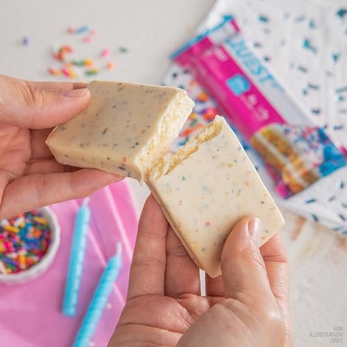 Quest Nutrition Birthday Cake Protein Bars, – Gluten Free: Certified gluten-free, these bars are safe for those – Image 3
