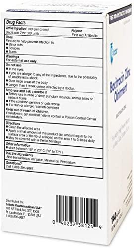 Globe Triple Antibiotic Ointment Single Packets (25 Count) - First Aid for Minor Cuts, Scratches, Burns - Prevents Infection - Active Ingredients Compare to Leading Brand - Travel Size 0.9g Each - görsel 3