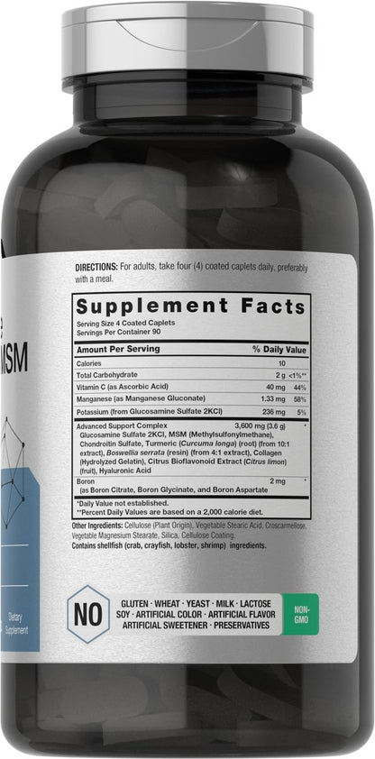 Horbäach Glucosamine Chondroitin MSM | 360 – 360 Caplets: A generous supply for long-term use, reducing the need – Image 8