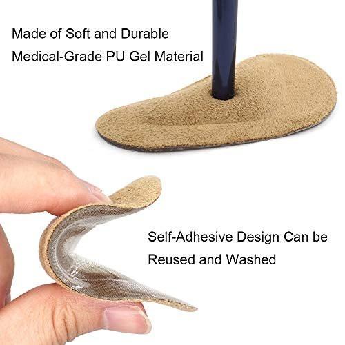 Dr. Foot's Arch Support Shoe Insoles for Flat Feet, Gel Arch Inserts for Plantar Fasciitis, Adhesive Arch Pad for Relieve Pressure and Feet Pain (6 Colors - 6 Pairs, 6 Pair (Pack of 1)) - görsel 11