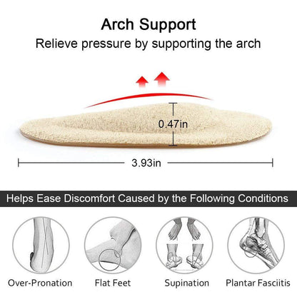 Dr. Foot's Arch Support Shoe Insoles for Flat Feet, Gel Arch Inserts for Plantar Fasciitis, Adhesive Arch Pad for Relieve Pressure and Feet Pain (6 Colors - 6 Pairs, 6 Pair (Pack of 1))