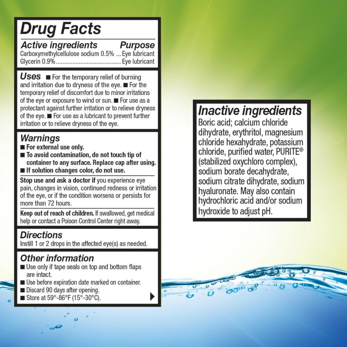 Refresh Relieva Lubricant Eye Drops For Dry Eyes, 0.33 Fl Oz Sterile - görsel 1
