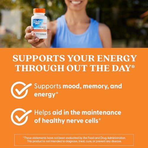 Doctor's Best Vitamin B12 Methylcobalamin 1500 mcg - 180 Vegan Capsules, Gluten Free, Non GMO - görsel 6