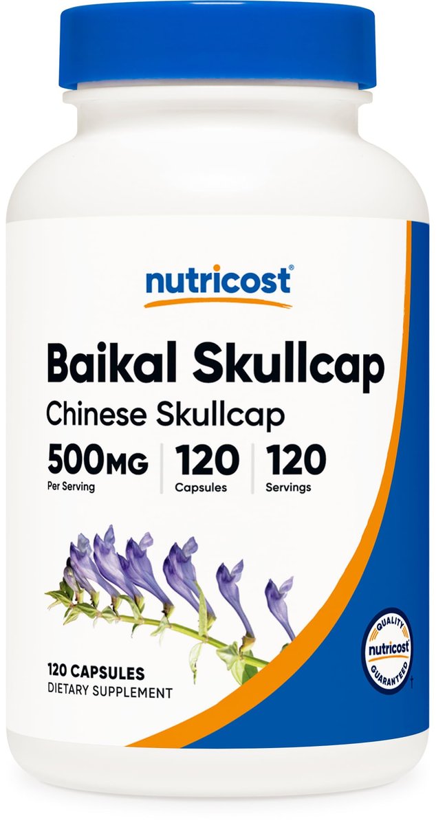 Nutricost Baikal Skullcap 500mg, 120 Vegetarian Capsules - Non-GMO, Gluten Free - görsel 8