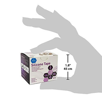 MED PRIDE Medical-Grade Silicone Wound and Scar Tape Roll 1.5 in X 1.6 Yards, Pain-Free Removal, Easy-Tear, Waterproof, Latex-Free