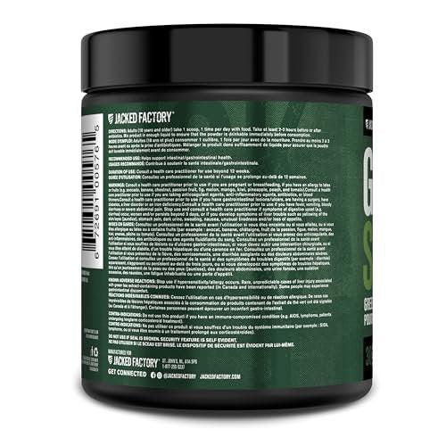 Jacked Factory Green Surge Green Superfood Powder - Keto Friendly Greens Drink with Spirulina, Wheat & Barley Grass, Organic Greens - Green Tea Extract, Probiotics & Digestive Enzymes - Mixed Berry, 30 Servings - görsel 4