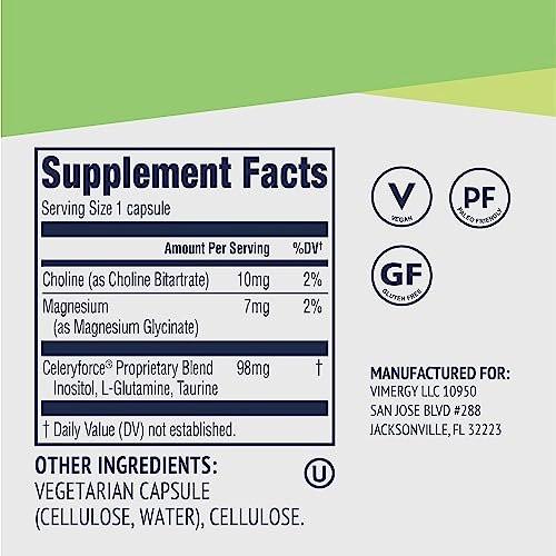 Vimergy Celeryforce – Nutrients and Amino – Serving Size: 2 Capsules – Image 7
