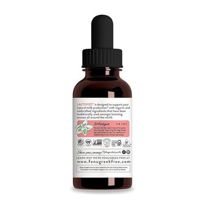 Legendairy Milk Lactivist Drops, Breastfeeding Supplement to Increase Breast Milk Supply, Organic Torbangun for Lactation, Made in USA, Alcohol Free, 2 Fl Oz