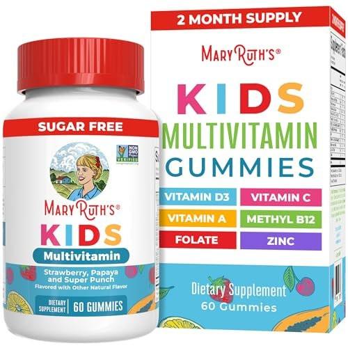 MARYRUTH'S Kids Vitamins | Multi | Sugar Free | 2 Month Supply | Kids Multivitamin Gummies for Ages 2+ | Vegan | Only 1 Gummy a Day | 60 Count - görsel 9
