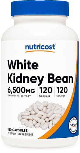 Nutricost White Kidney Bean Extract 120 Capsules for 120 Servings Per Bottle - Vegetarian Caps, Gluten Free and GMO Free - görsel 2
