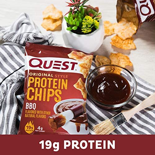 Quest Nutrition BBQ Protein Chips, 19g – Low Net Carbs: Only 4g net carbs per bag, making them ideal for – Image 11