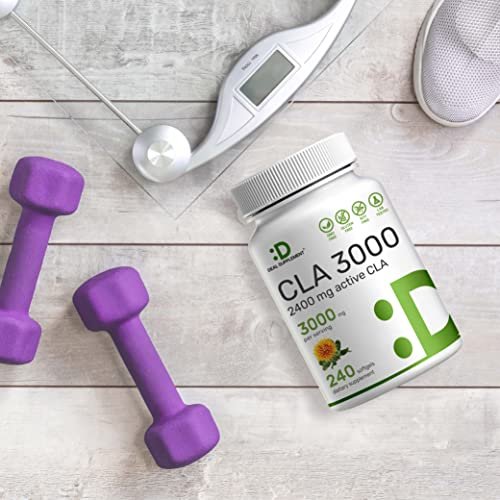 Ultra Strength CLA 3000mg | 240 Softgels, Active Conjugated Linoleic Acid from Safflower Oil - görsel 1