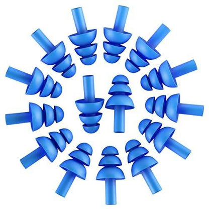 50 Pairs of Soft Reusable Silicone Ear Plugs for Swimming, Sleeping & Concerts - Individually Wrapped & Waterproof Ear Protection - Comfortable Noise Reduction up to 25dB NRR - Ideal for Adults