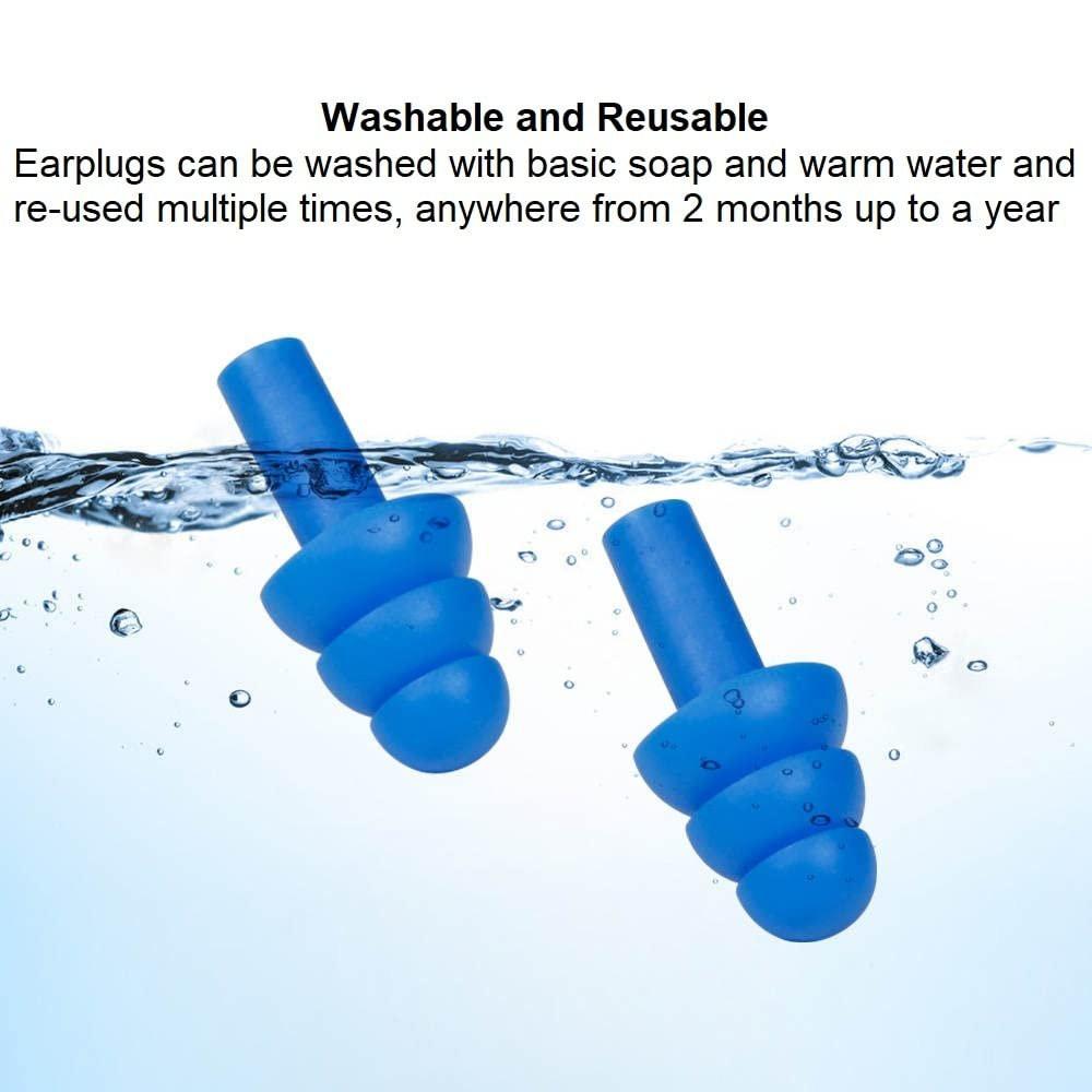 50 Pairs of Soft Reusable Silicone Ear Plugs for Swimming, Sleeping & Concerts - Individually Wrapped & Waterproof Ear Protection - Comfortable Noise Reduction up to 25dB NRR - Ideal for Adults - görsel 13