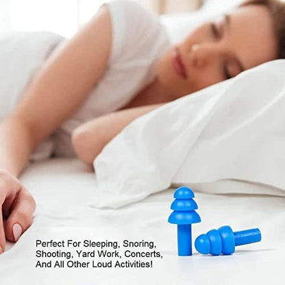 50 Pairs of Soft Reusable Silicone Ear Plugs for Swimming, Sleeping & Concerts - Individually Wrapped & Waterproof Ear Protection - Comfortable Noise Reduction up to 25dB NRR - Ideal for Adults