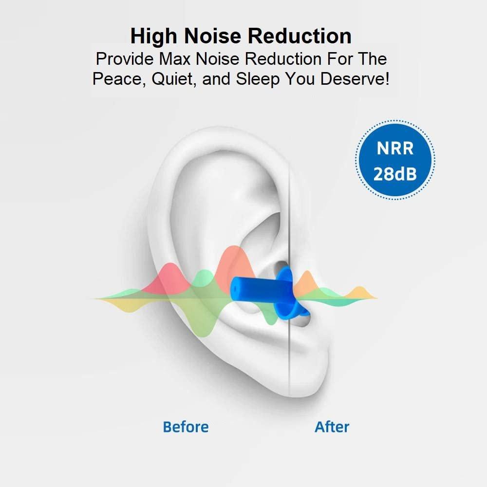 50 Pairs of Soft Reusable Silicone Ear Plugs for Swimming, Sleeping & Concerts - Individually Wrapped & Waterproof Ear Protection - Comfortable Noise Reduction up to 25dB NRR - Ideal for Adults - görsel 7