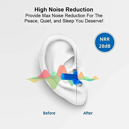 50 Pairs of Soft Reusable Silicone Ear Plugs for Swimming, Sleeping & Concerts - Individually Wrapped & Waterproof Ear Protection - Comfortable Noise Reduction up to 25dB NRR - Ideal for Adults - görsel 8