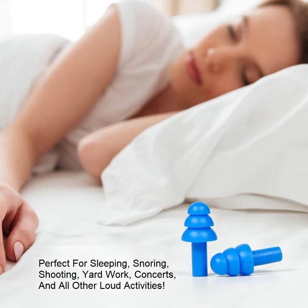 50 Pairs of Soft Reusable Silicone Ear Plugs for Swimming, Sleeping & Concerts - Individually Wrapped & Waterproof Ear Protection - Comfortable Noise Reduction up to 25dB NRR - Ideal for Adults - görsel 3